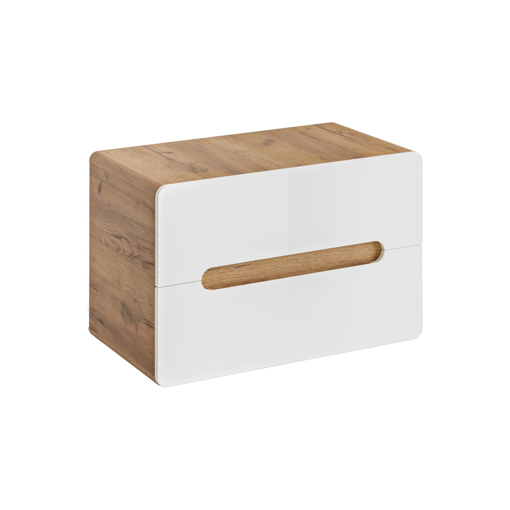 Meuble sous-vasque ARUBA White 80 cm 2 tiroirs